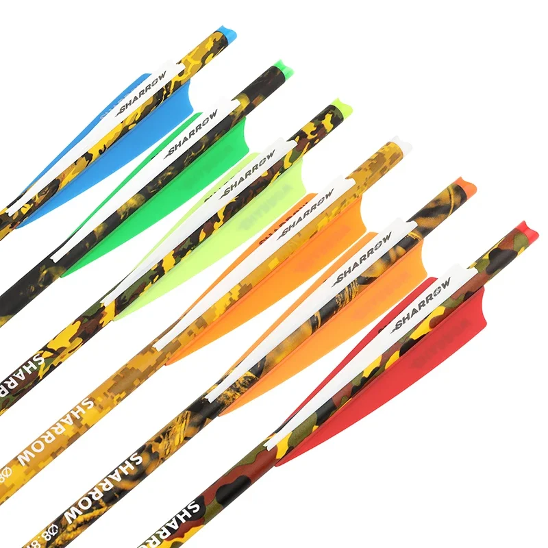 12pcs 16/17/18/20/22inch Archery Arrows Bolts Mix Carbon Arrow 125gr Arrowhead 